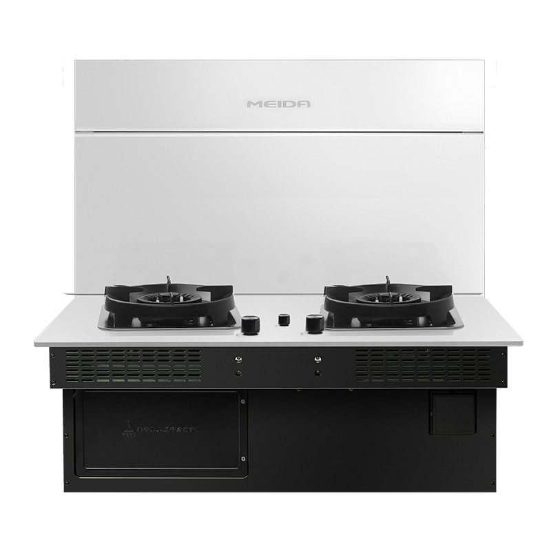 美大嵌入式集成灶分体式智尊 F1(JJZT-5562)抽油烟机灶具分体式燃气灶烟灶联动 天然气白色款