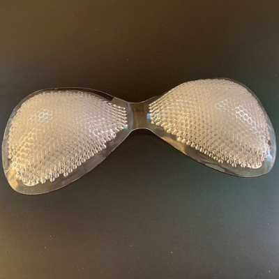 硅胶胸垫加厚一片式透气聚拢增大按摩美背运动内衣泳衣插片女蜂窝连体一片式手掌形中等