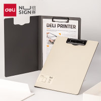 得力(deli) 5016纽赛竖式折页板夹 白色 单位:个