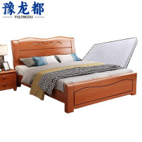 豫龙都 床+床头柜+床垫1.2m 套