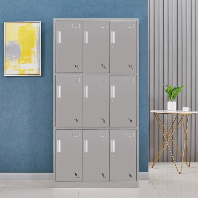 臻远 不锈钢201存储柜储物柜 9门更衣柜