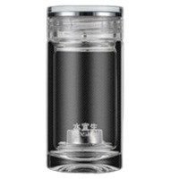 水宜生玻璃杯260ml小容量弱碱迷你防烫水晶杯G603
