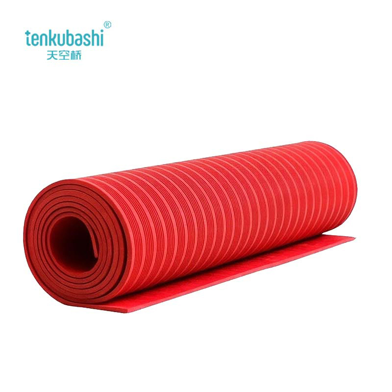 天空桥 绝缘橡胶垫 红色条纹5mm 米