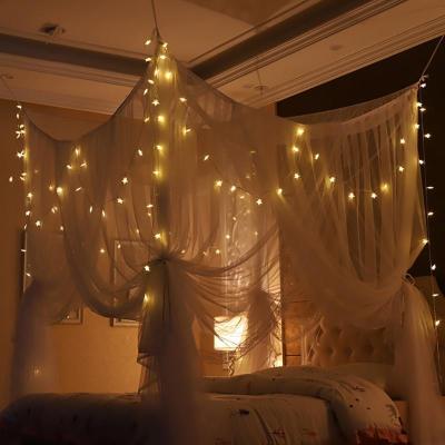 美帮汇免安装吸盘老式吊顶式蚊帐2米床幔家用榻榻米简易传统纹账INS