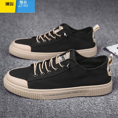 聚范2024夏秋季新款百搭男士帆布鞋男鞋子韩版布鞋潮流板鞋低帮学生鞋