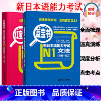 [正版]日语N1 红宝书文字词汇+蓝宝书文法 详解+练习 红蓝宝书单词语法书日语等级考试一级 日语书籍 入门自学新编