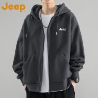 JEEP吉普春季重磅卫衣男士宽松2025年新款潮牌休闲外套男款上衣服