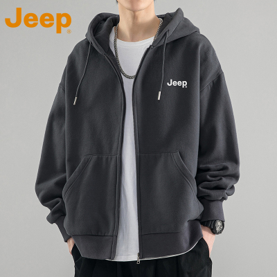 JEEP吉普春季重磅卫衣男士宽松2025年新款潮牌休闲外套男款上衣服