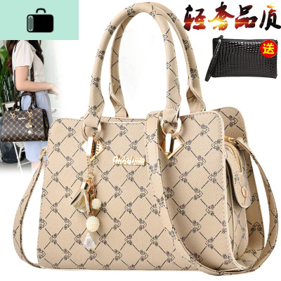 女包2019新款时尚女士包包斜挎包女单肩斜跨包大容量拼色手提包NEW LAKE女斜挎包