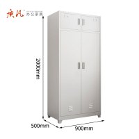 质凡营具内务柜宿舍衣帽物品柜士兵柜铁皮柜储物柜更衣柜 双人柜