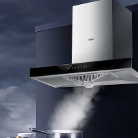海尔(Haier)顶吸式吸油烟机 CXW-219-E900T23 420Pa强劲风压 挥手智控