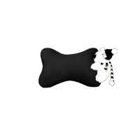 冰丝汽车头枕车内护颈枕潦草狗车内座椅腰靠套装夏车用