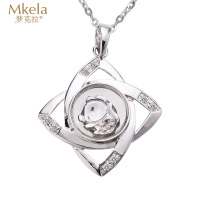 梦克拉Mkela 18k金钻石吊坠 12生肖吊坠鼠