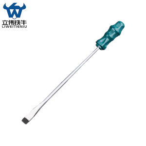 立伟铁牛绿胶炳螺丝刀6*300mm一字型/把