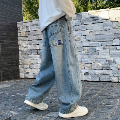 男童春装牛仔裤儿童男孩裤子2026新款春秋季中大童韩版宽松休闲裤