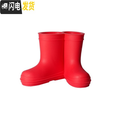 三维工匠创意家居多功能卡通可爱硅胶雨鞋雨靴牙刷架座双位牙刷座生日 红色