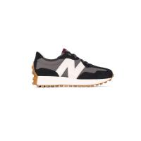 新百伦(New Balance)黑色灰色327皮运鞋女款舒适透气跑鞋休闲运动