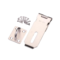 亭松 304不锈钢挂锁锁扣搭扣 4寸 105mm(配螺丝) 个