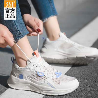 361运动鞋女鞋2021春夏透气休闲鞋复古潮流老爹鞋361度正品学生鞋