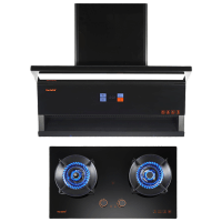 Haotaitai烟灶套装XK03+X408 28m³大风量智能巡航变频狂吸挥手智清洗4.8kW定时+防干烧液化气