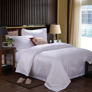 洛菲源 60*40S提花被套 星级酒店常用白色被套 230*240cm 条