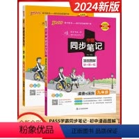 初中通用 [2024]语数英物政史地生-8年级全科8本 (江苏适用) [正版]2024PASS绿卡学霸同步笔记初中语文数