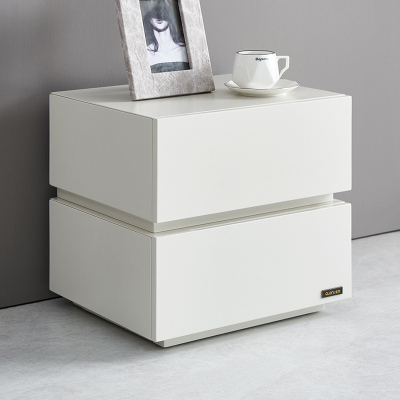 全友家居现代极简双抽储物落地柜脚床头柜