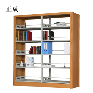 正斌钢制书架置物架图书馆单双面书店阅览室学校档案架资料架落地铁架
