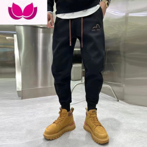 七斓春季休闲裤男士卫裤显瘦黑色小脚裤宽松运动裤加厚哈伦裤束脚长裤