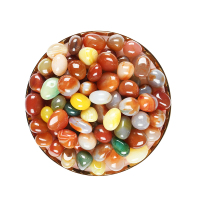 南京雨花石原石鹅卵石多肉铺面鱼缸装饰花盆栽五彩色小石头子