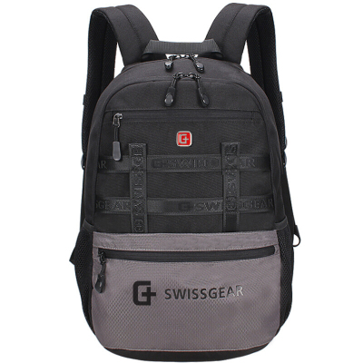 瑞士军刀SWISSGEAR电脑包14.6英寸商务笔记本电脑背包男时尚休闲双肩包学生书包SA-9922黑色