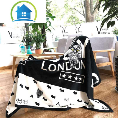 三维工匠小毛毯女被子办公室用夏天法兰绒单人午睡空调盖腿毯学生夏季便携