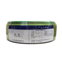 绵缆 铜芯聚氯乙烯绝缘软电缆 BVR-0.75双色300/500V 卷