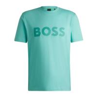 Hugo boss男士休闲圆领短袖T恤直下摆印花 时尚简约舒适短袖T恤
