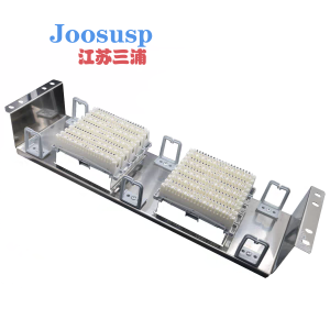 JOOSUSP三浦音频卡接模块100回线VDF配线架(含不锈钢底座) 套