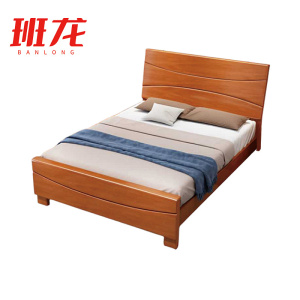 班龙双人床150*200cm+床垫木质套