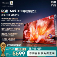 海信RGB-MiniLED电视小墨65E5S Pro 65英寸 1836分区玲珑真彩背光 抗反防眩墨晶屏2.0 国家补贴