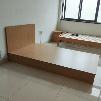 质凡宿舍床实木多层板1.5*1.9米+1柜+20CM床垫