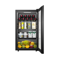 海尔(Haier)92升冰吧 酒柜 冷藏冰箱 冰柜 冷柜 饮料柜LC-92LHESD1