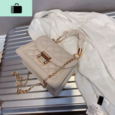上新质感包包女2020夏季新款潮百搭菱格链条单肩包洋气手提斜挎包NEW LAKE女士单肩包