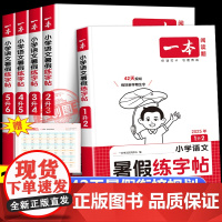 2025新版一本暑假练字帖暑假衔接 小学生一升二升三升四升五升六年级暑假作业暑假写字天天练同步一本练字帖 小学生专用行楷