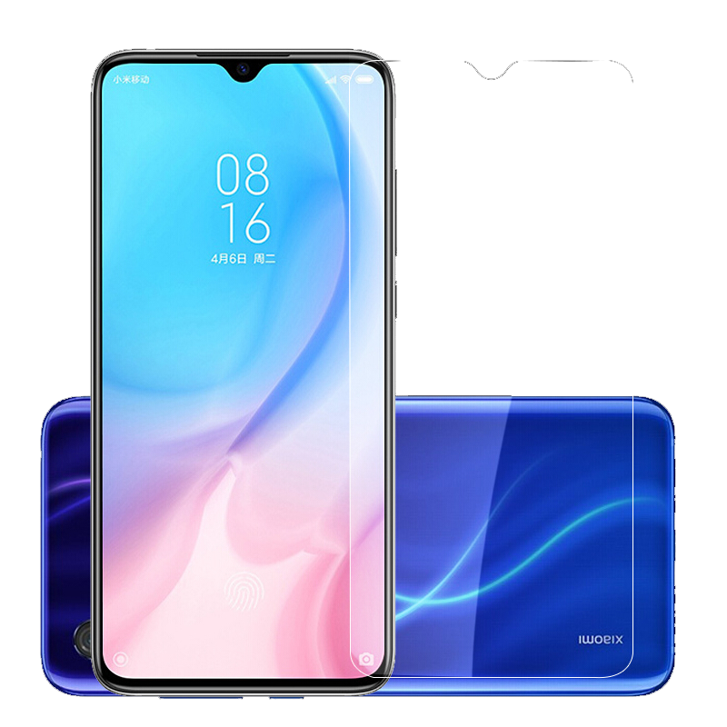 [买2送手机壳]轻万适用小米cc9美图定制版钢化膜非全屏高清透明防摔