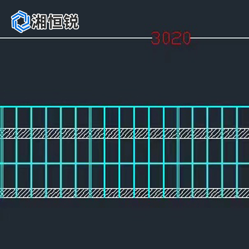 湘恒锐 隔离网片 镀锌 喷塑 墨绿色 孔径50x50/2800mmx700mmx4.2mm 片