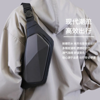 跨镜潮牌高级感运动风机车胸包男款简约斜挎包百搭个性包运动包