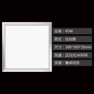 苏宁放心购 集成吊顶led灯 厨房卫生间灯铝扣板嵌入式30x30x60x300x600平板灯