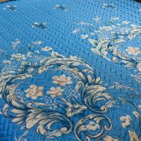 家柏饰(CORATED)冰丝凉席三件套1.8米2空调软席子冰丝夹棉床单折叠夏季床单可机洗