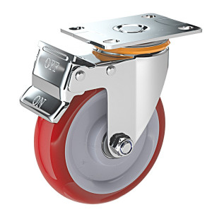 鑫睿辉 聚氨酯刹车轮 5寸 个