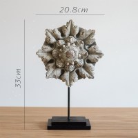 美帮汇花型树脂摆件古典花纹木古董 复古装饰 桌面玄关 B