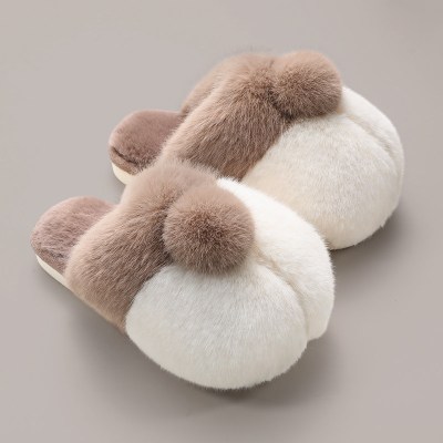 枫述儿童棉拖鞋女秋冬卡通可爱保暖软底宝宝家居鞋冬毛绒室内防滑