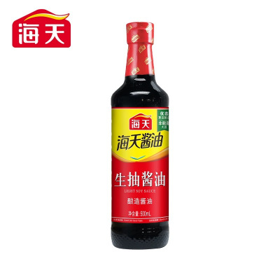 海天生抽酱油500ml *2 pet瓶装家用厨房点蘸凉拌炒菜提味增鲜